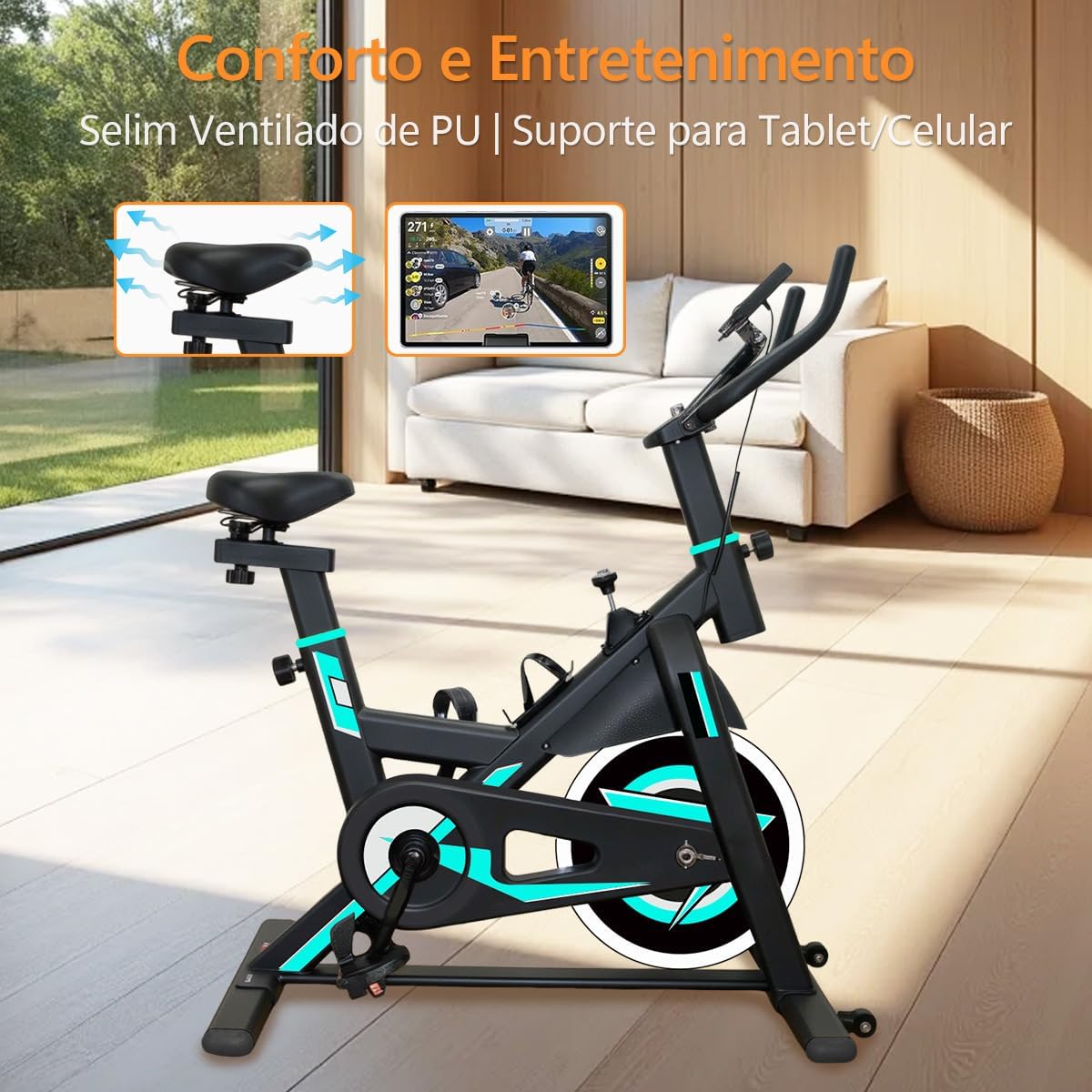 Bicicleta Ergométrica Spinning - Imagem 6