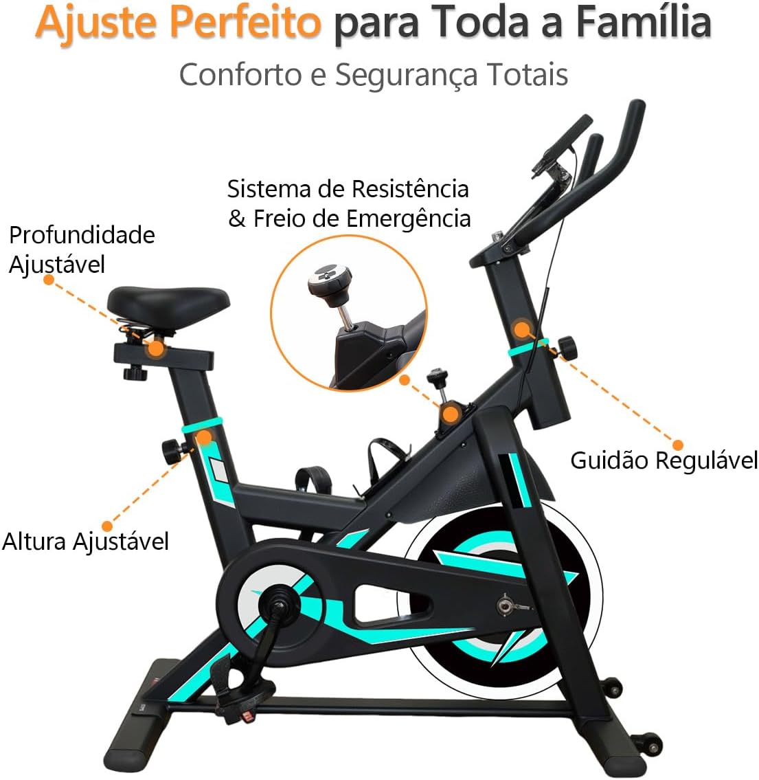 Bicicleta Ergométrica Spinning - Imagem 2